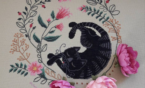 DIY Counted Cross Stitch Pillow Kit 