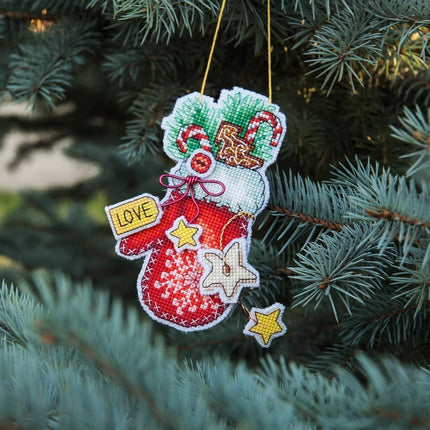 DIY Cross stitch kit "Christmas toys"