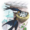 DIY Counted Cross Stitch Kit "Swallow nest"