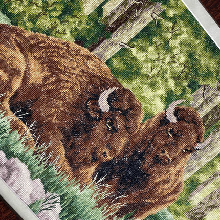 DIY Counted Cross Stitch Kit "Bison"