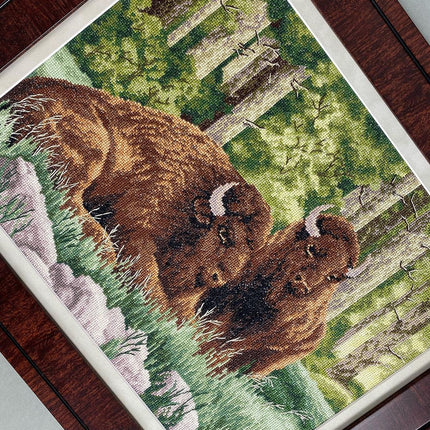 DIY Counted Cross Stitch Kit "Bison"