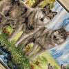 DIY Counted Cross Stitch Kit "Wolf family"