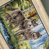 DIY Counted Cross Stitch Kit "Wolf family"