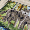 DIY Counted Cross Stitch Kit "Wolf family"