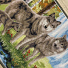 DIY Counted Cross Stitch Kit "Wolf family"