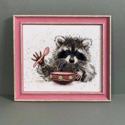 DIY Counted Cross Stitch Kit "Raccoon"