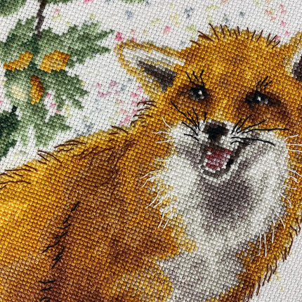 DIY Counted Cross Stitch Kit "Fox"