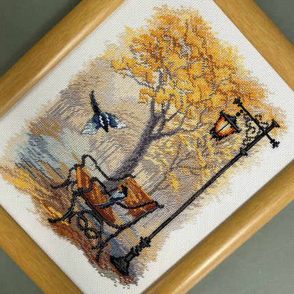 DIY Counted Cross Stitch Kit "In the autumn park"