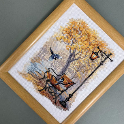 DIY Counted Cross Stitch Kit "In the autumn park"