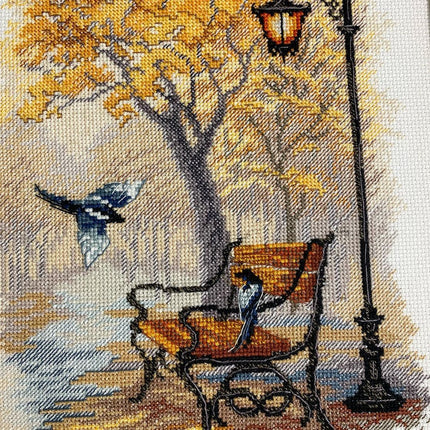 DIY Counted Cross Stitch Kit "In the autumn park"