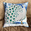 DIY Bead embroidery cushion cover kit "Winter peacock"
