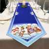 DIY Table Runner kit "Snowmen", Bead Embroidery Kit, Handmade table runner