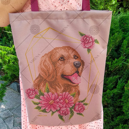 DIY kit for shopper bag kit "Funny dog"