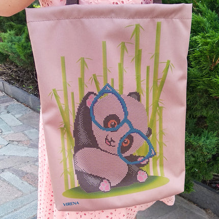 DIY kit for shopper bag kit "Funny panda"
