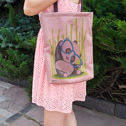 DIY kit for shopper bag kit "Funny panda"