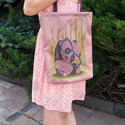 DIY kit for shopper bag kit "Funny panda"