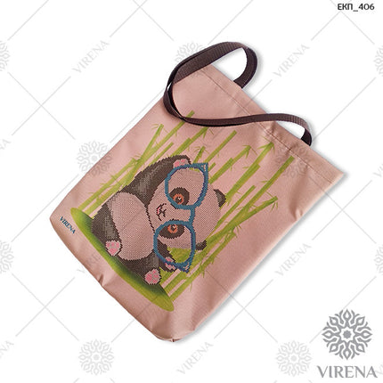 DIY kit for shopper bag kit "Funny panda"