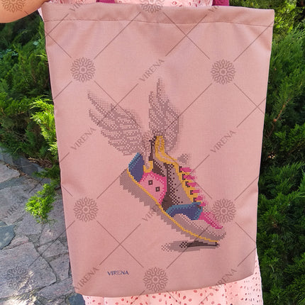 DIY kit for shopper bag kit "Winged boot"