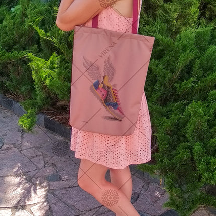 DIY kit for shopper bag kit "Winged boot"