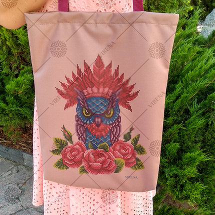 DIY kit for shopper bag kit "Owl Chief"