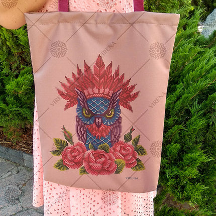 DIY kit for shopper bag kit "Owl Chief"