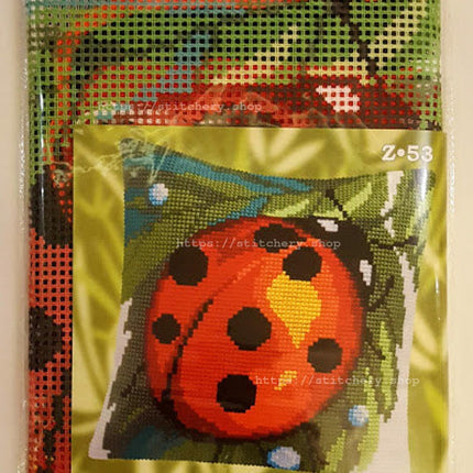 Cross Stitch Pillow Kit "Ladybug"