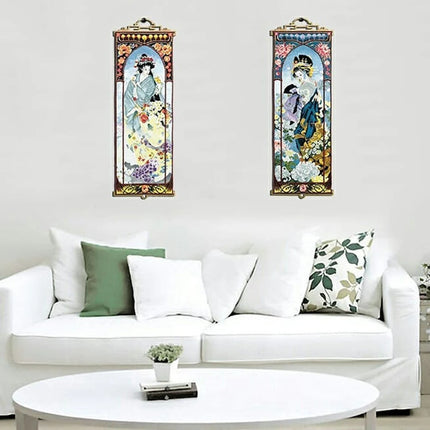 DIY Counted Cross Stitch Kit "Geisha with orchids"