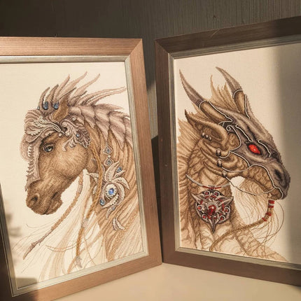 DIY Counted Cross Stitch Kit "Guardian of treasure"