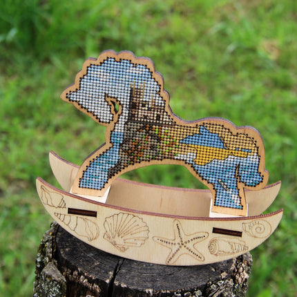 🎠 DIY Counted Cross Stitch Kit Rocking Horse "Crimea"