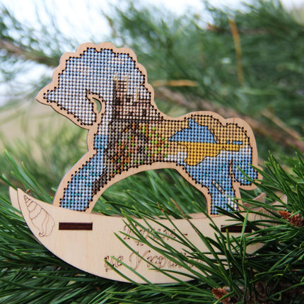🎠 DIY Counted Cross Stitch Kit Rocking Horse "Crimea"