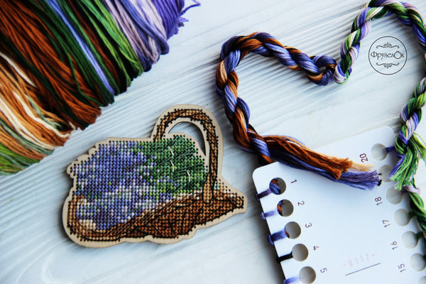 DIY Cross stitch kit on wood 