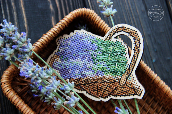 DIY Cross stitch kit on wood 