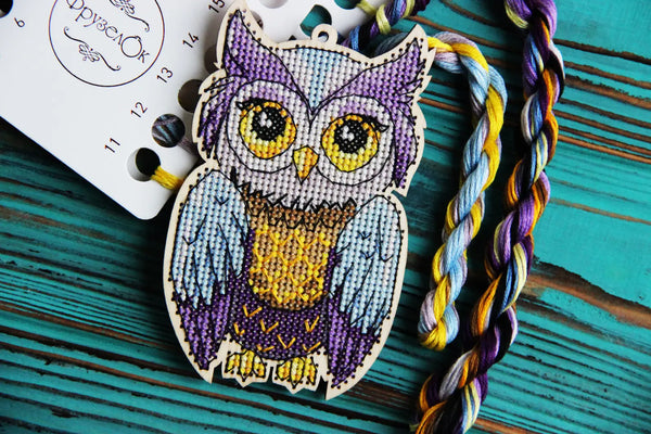 DIY Cross stitch kit on wood 