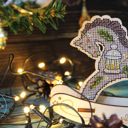 🎠 DIY Counted Cross Stitch Kit Rocking Horse "Holiday"