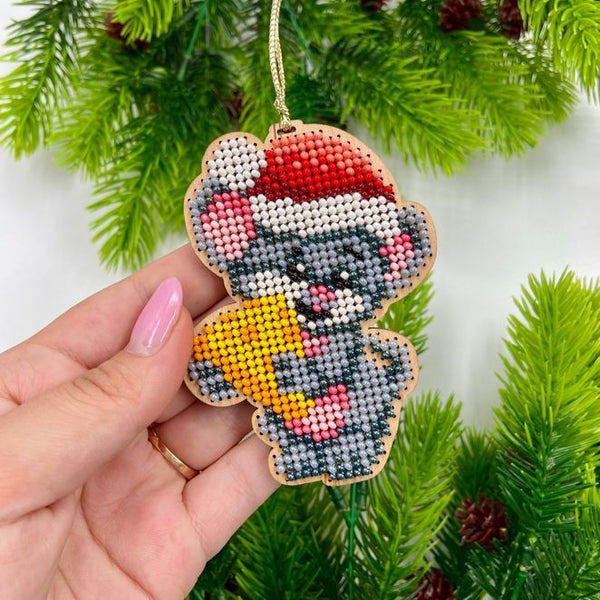 Christmas Bead Embroidery Kit 