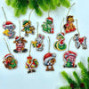 Christmas Bead Embroidery Kit "Chinese Zodiac Animal Calendar" Set 12 pcs Christmas tree toys