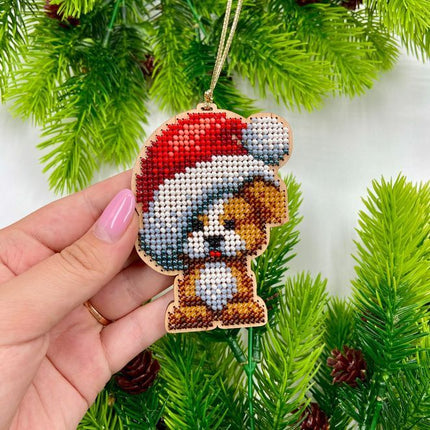 Christmas Bead Embroidery Kit "Chinese Zodiac Animal Calendar" Set 12 pcs Christmas tree toys