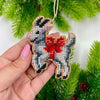 Christmas Bead Embroidery Kit "Chinese Zodiac Animal Calendar" Set 12 pcs Christmas tree toys