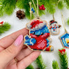 Christmas Bead Embroidery Kit Christmas toys Set 5 pcs Christmas tree toys