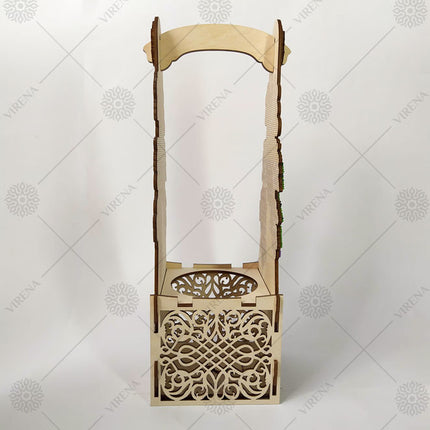 DIY Bottle Holder Kit, Bead embroidery on wood craft kit