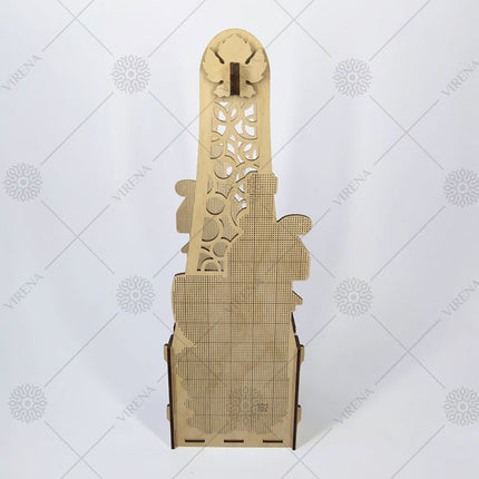 DIY Bottle Holder Kit, Bead embroidery on wood craft kit