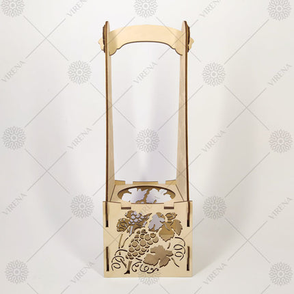 DIY Bottle Holder Kit, Bead embroidery on wood craft kit