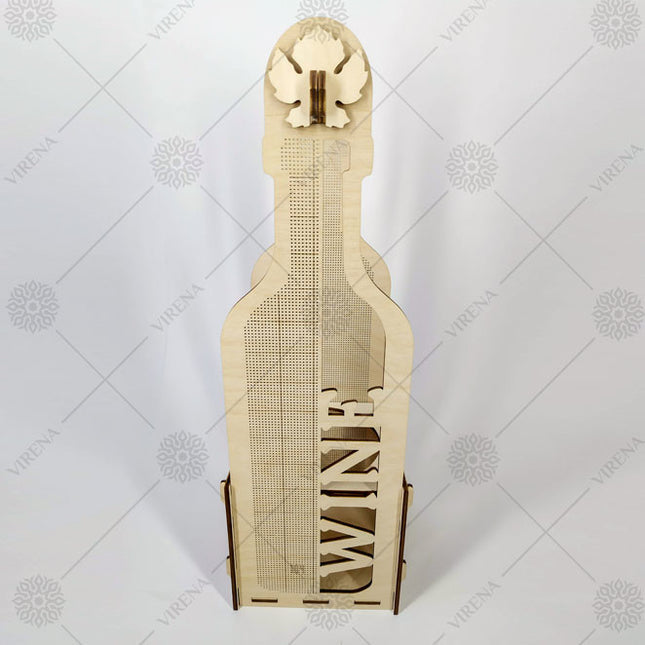 DIY Bottle Holder Kit, Bead embroidery on wood craft kit