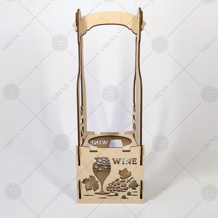 DIY Bottle Holder Kit, Bead embroidery on wood craft kit