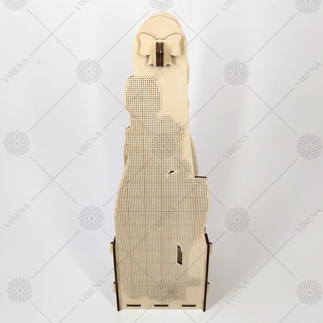 DIY Bottle Holder Kit, Bead embroidery on wood craft kit