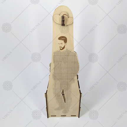 DIY Bottle Holder Kit, Bead embroidery on wood craft kit