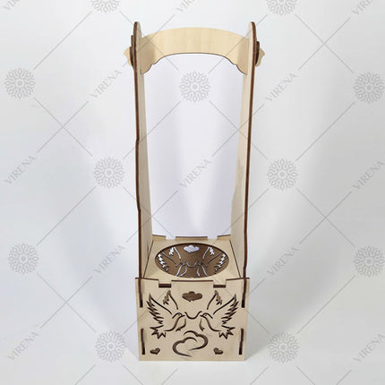 DIY Bottle Holder Kit, Bead embroidery on wood craft kit