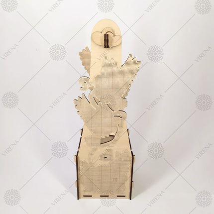 DIY Bottle Holder Kit, Bead embroidery on wood craft kit