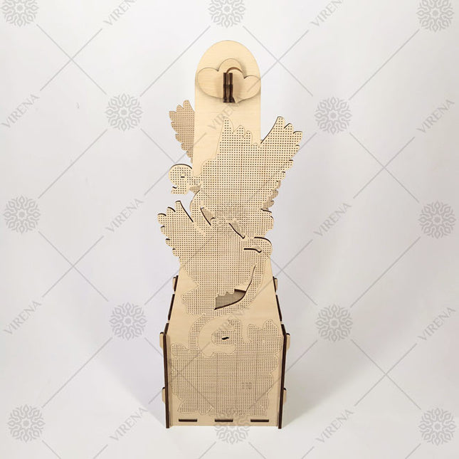 DIY Bottle Holder Kit, Bead embroidery on wood craft kit