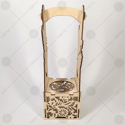 DIY Bottle Holder Kit, Bead embroidery on wood craft kit